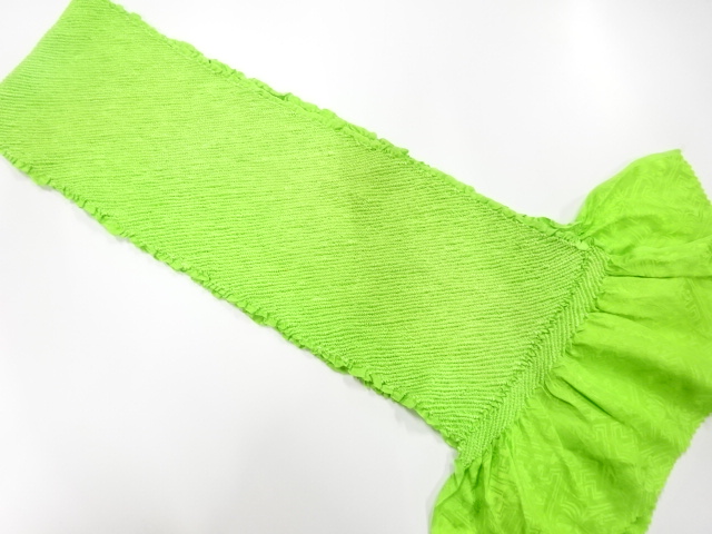 正絹　振袖用　絞り　帯揚げ